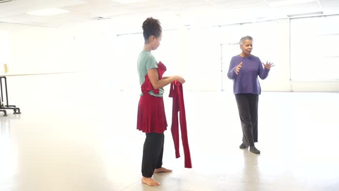 Video of Gesel Mason and Bebe Miller in Rehearsal 2018