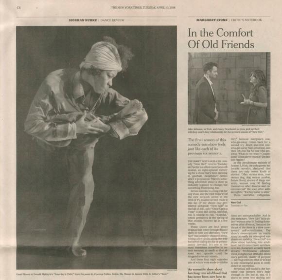 New York Times review of No Boundaries performance 2018