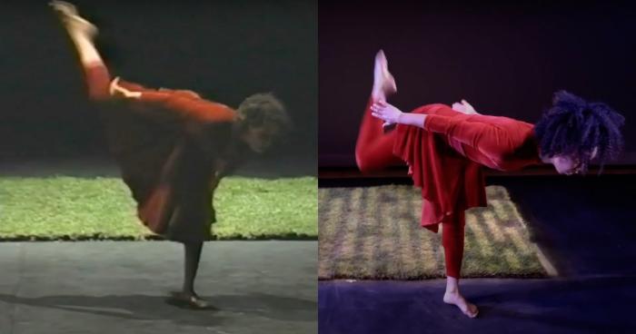 Bebe Miller (1989) and Gesel Mason (2018)  in Rain.